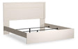 Stelsie White King Panel Bed - Ella Furniture