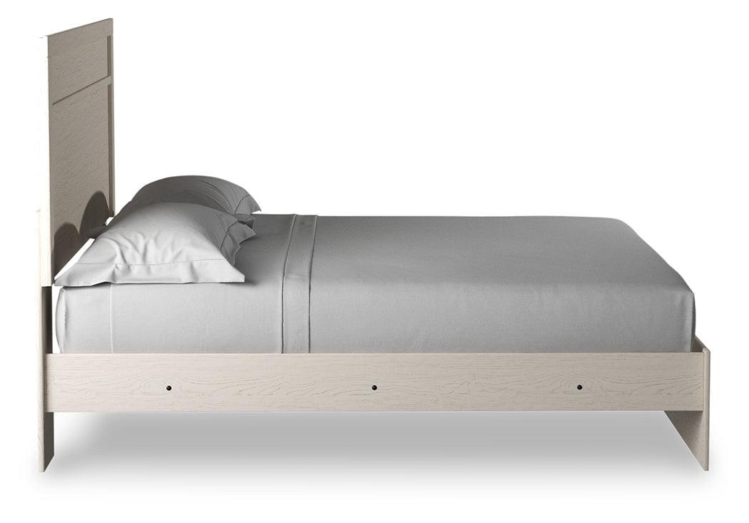 Stelsie White King Panel Bed - Ella Furniture