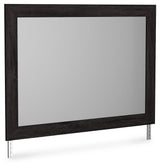 Belachime Black Bedroom Mirror - Ella Furniture