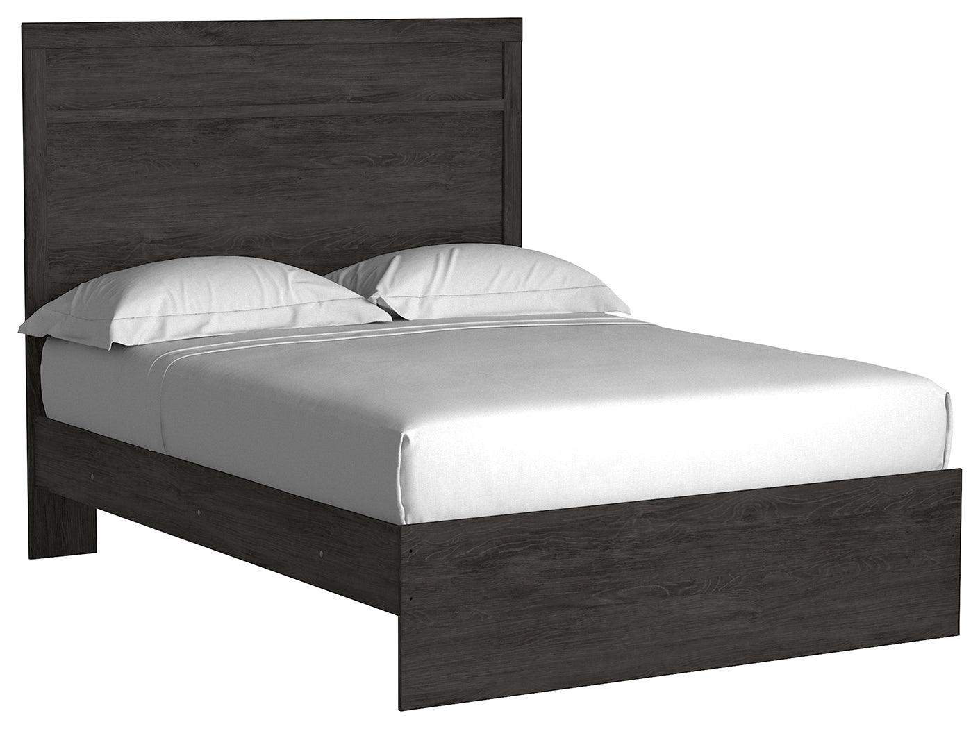 Belachime Black Full Panel Bed - Ella Furniture