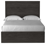 Belachime Black Full Panel Bed - Ella Furniture