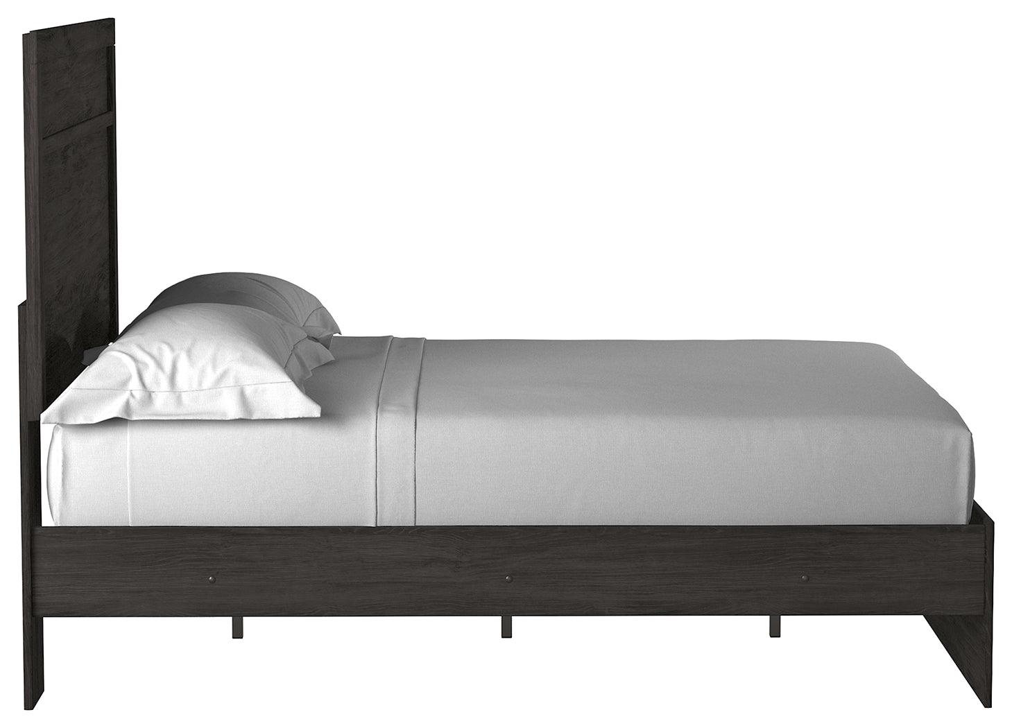 Belachime Black Full Panel Bed - Ella Furniture