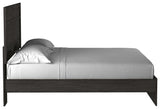 Belachime Black King Panel Bed - Ella Furniture