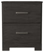 Belachime Black Nightstand - Ella Furniture