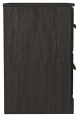 Belachime Black Nightstand - Ella Furniture