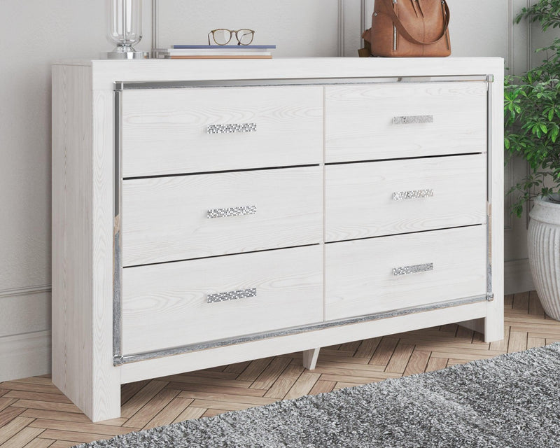 Altyra White Dresser - Ella Furniture