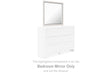 Altyra White Bedroom Mirror - Ella Furniture