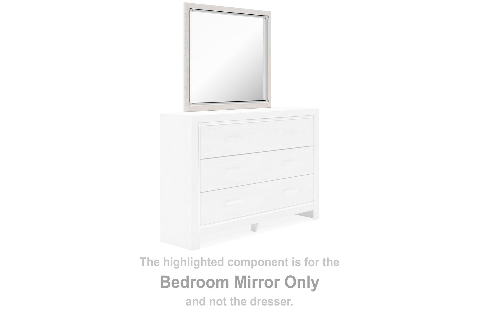 Altyra White Bedroom Mirror