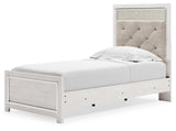 Altyra White Twin Panel Bed - Ella Furniture