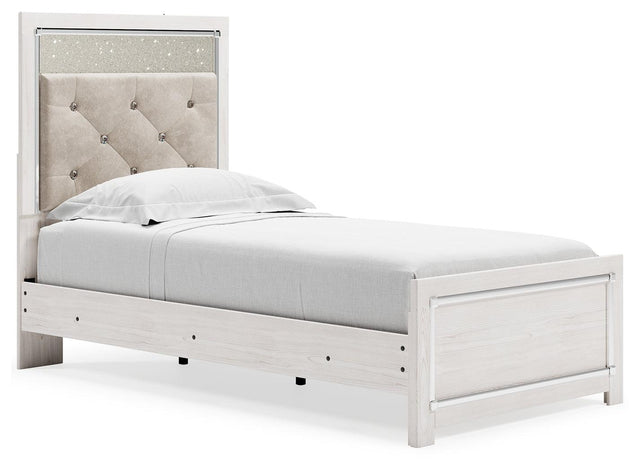 Altyra White Twin Panel Bed - Ella Furniture