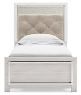 Altyra White Twin Panel Bed - Ella Furniture