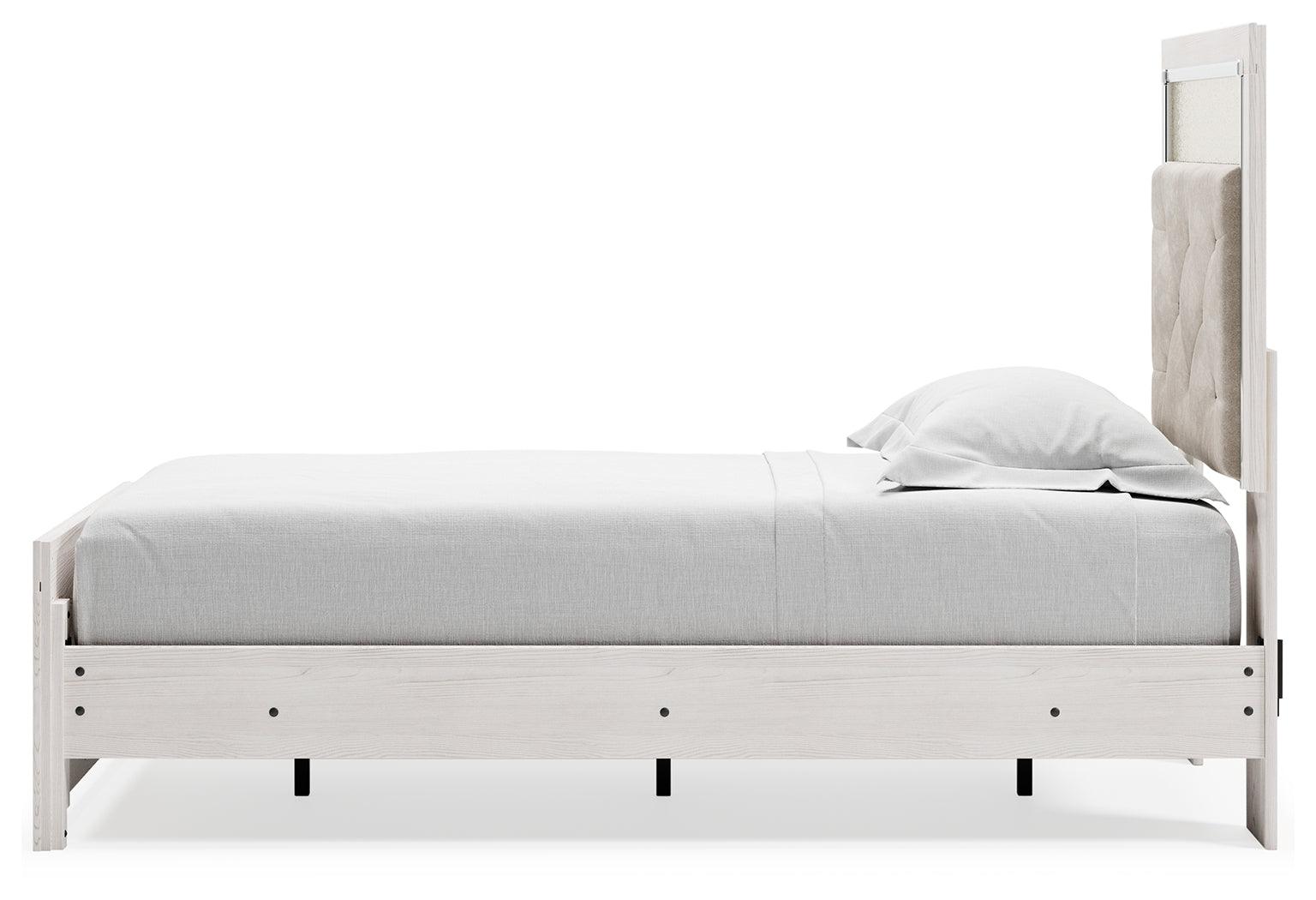 Altyra White Twin Panel Bed - Ella Furniture
