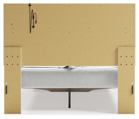 Altyra White Queen Upholstered Storage Bed - Ella Furniture