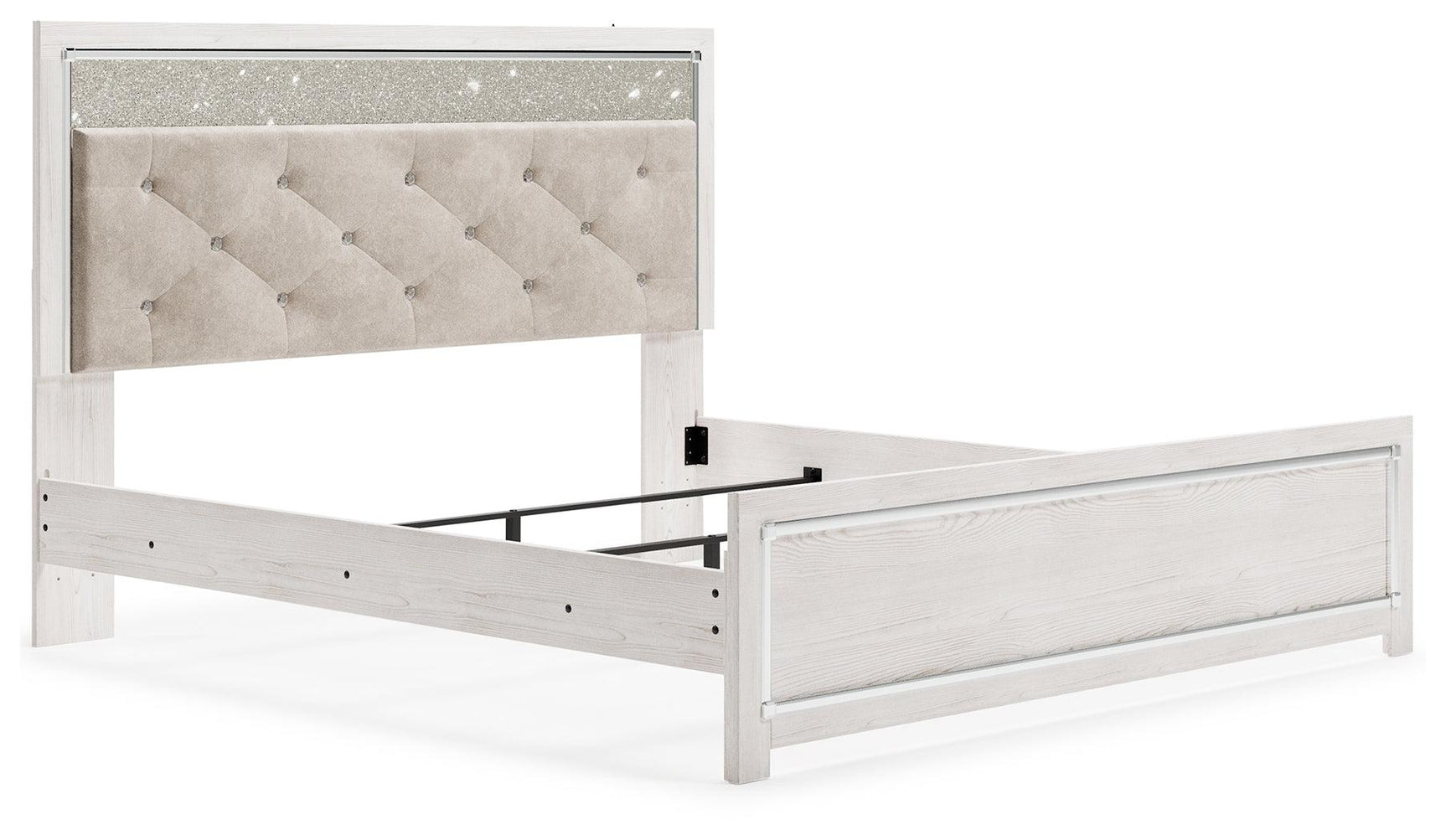 Altyra White King Panel Bed - Ella Furniture