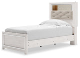 Altyra White Twin Panel Bookcase Bed - Ella Furniture