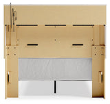 Altyra White Full Panel Bookcase Bed - Ella Furniture