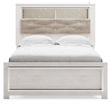 Altyra White Full Panel Bookcase Bed - Ella Furniture