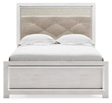 Altyra White Full Panel Bed - Ella Furniture