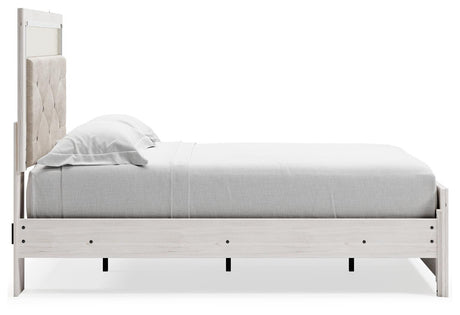 Altyra White Full Panel Bed - Ella Furniture