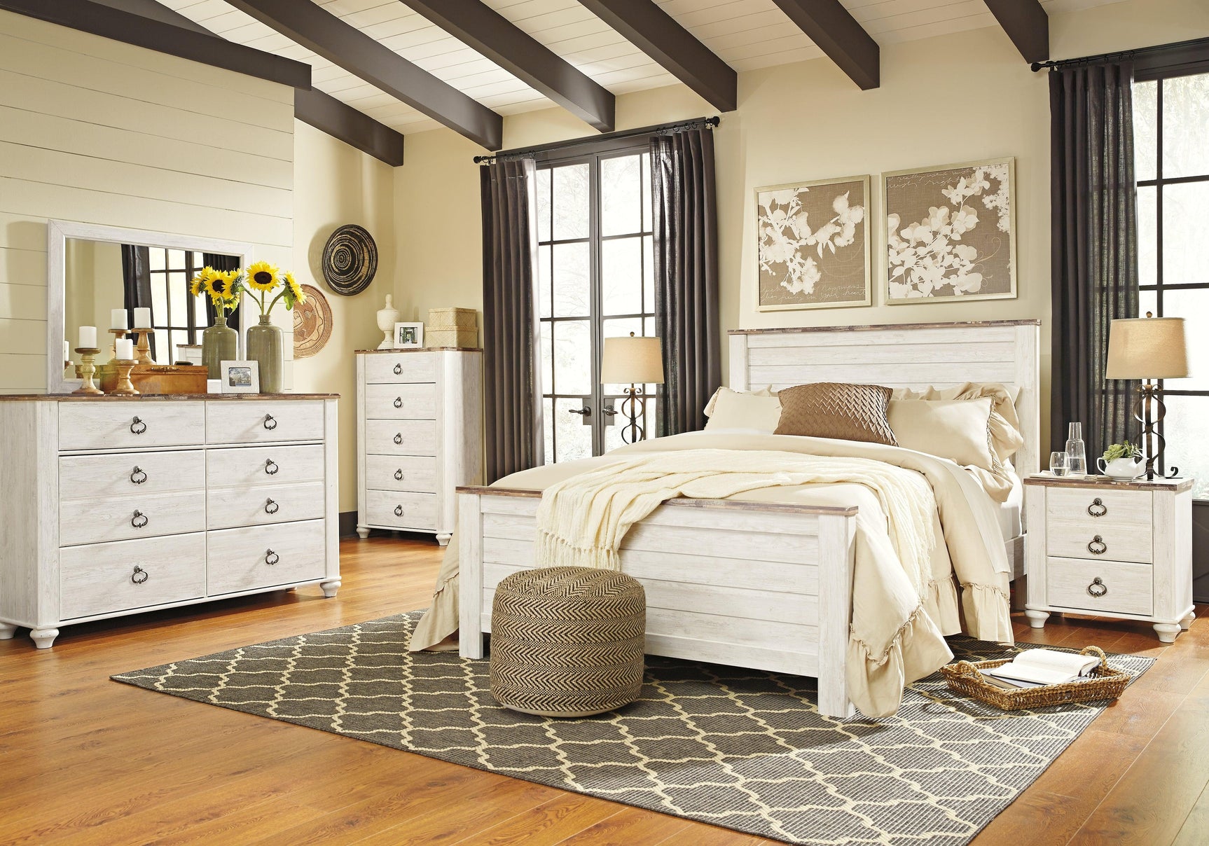 Willowton Two-tone Dresser - Ella Furniture