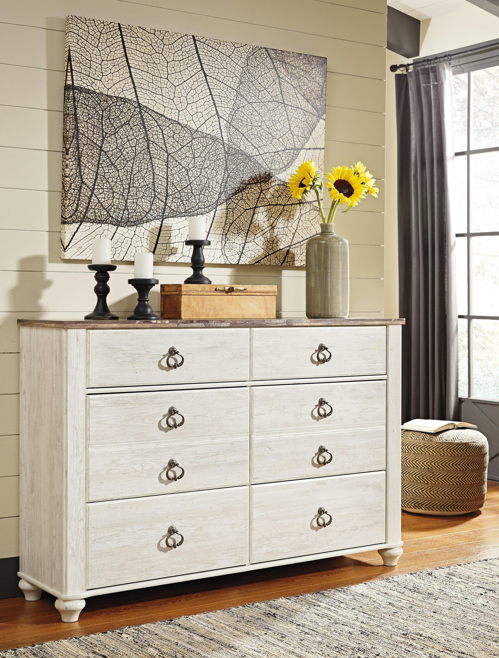 Willowton Two-tone Dresser - Ella Furniture