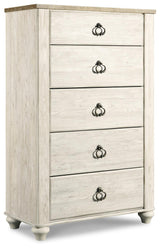 Willowton Two-tone Chest Of Drawers - Ella Furniture