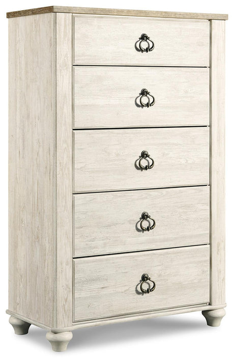 Willowton Two-tone Chest Of Drawers - Ella Furniture