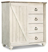 Willowton Whitewash Dressing Chest - Ella Furniture