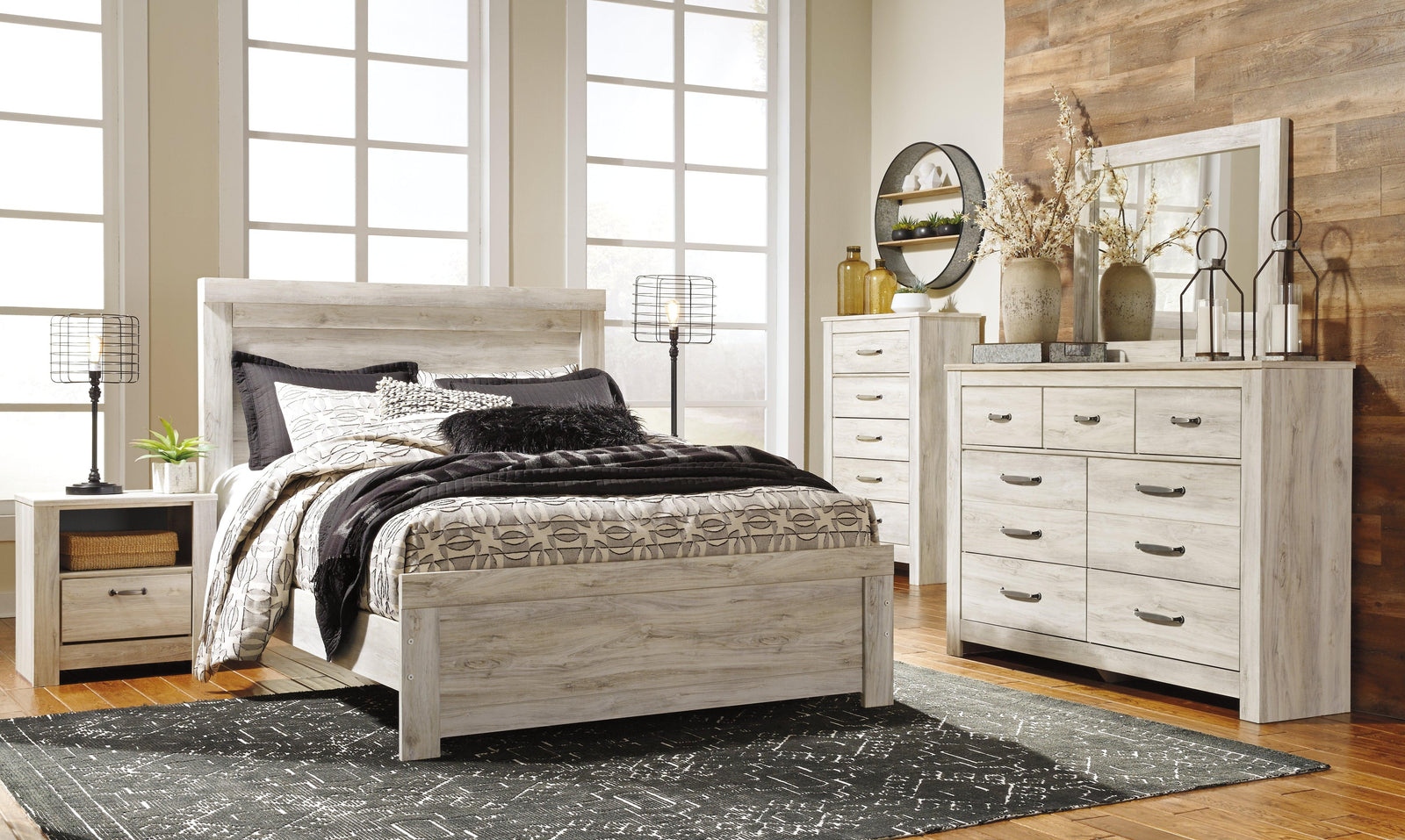 Bellaby Whitewash Queen Panel Bed