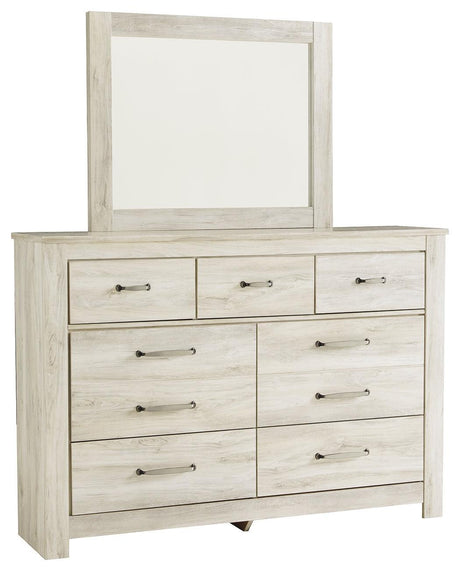 Bellaby Whitewash Dresser And Mirror - Ella Furniture