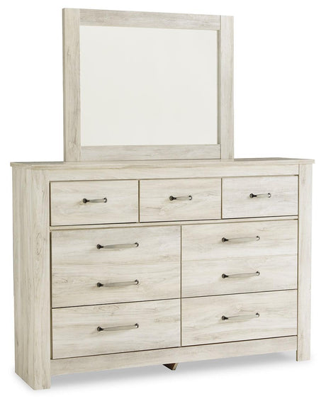 Bellaby Whitewash Dresser And Mirror - Ella Furniture