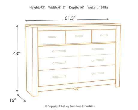 Bellaby dresser dimensions layout