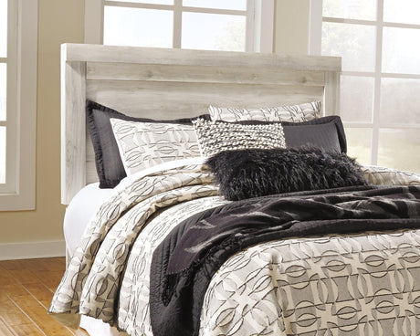 Bellaby Whitewash Queen Platform Bed With 2 Storage Drawers - Ella Furniture