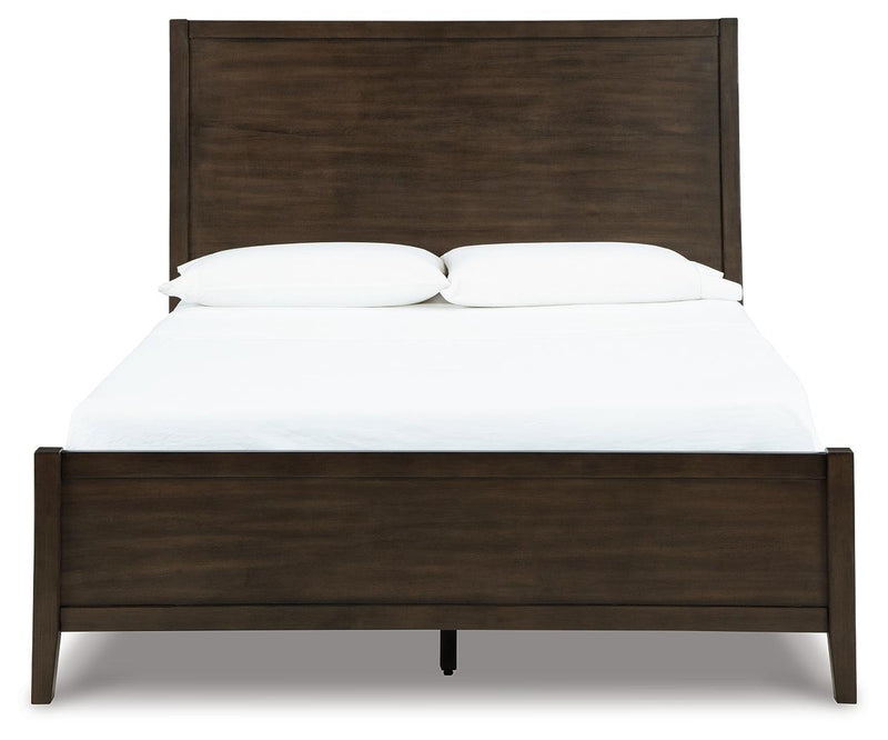 Wittland Brown Queen Panel Bed - Ella Furniture