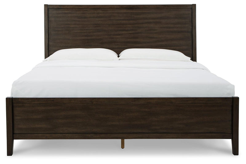 Wittland Brown King Panel Bed - Ella Furniture