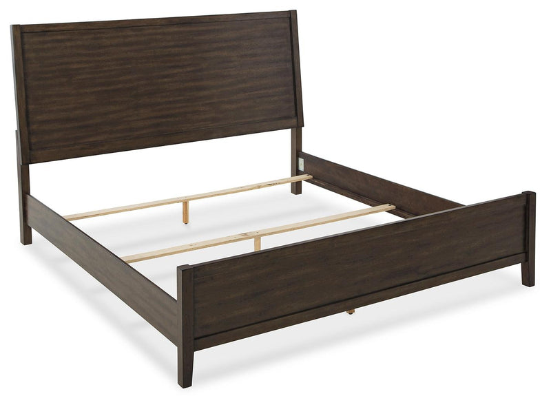 Wittland Brown Queen Panel Bed - Ella Furniture