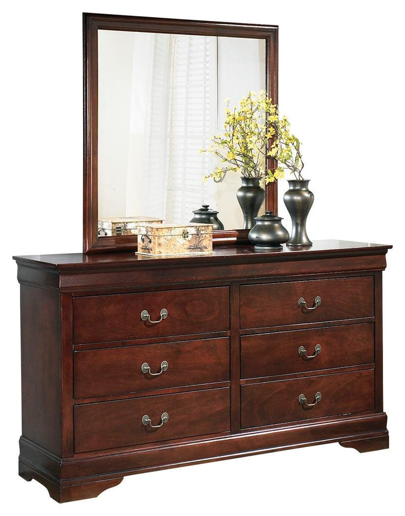 Alisdair Dark Brown Dresser And Mirror - Ella Furniture