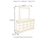 Alisdair Dark Brown Dresser And Mirror - Ella Furniture