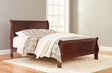 Alisdair Dark Brown Queen Sleigh Bed - Ella Furniture