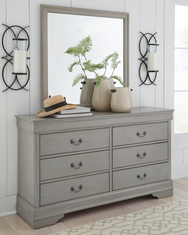 Kordasky Gray Dresser And Mirror