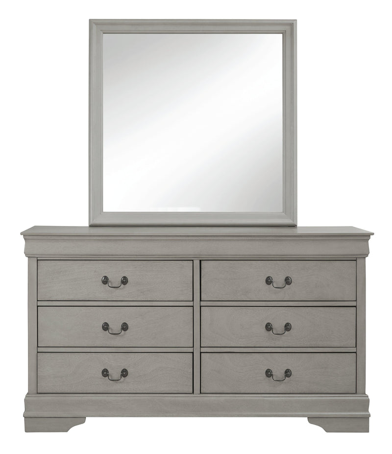 Kordasky Gray Dresser And Mirror