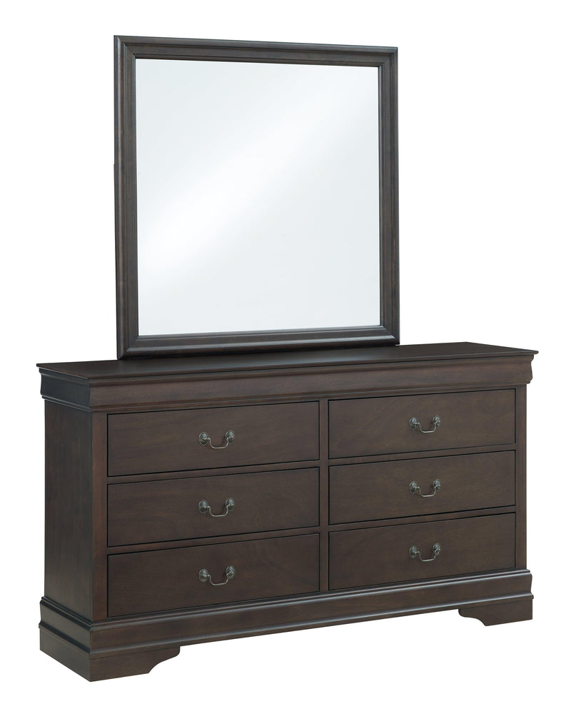 Leewarden Dark Brown Dresser And Mirror - Ella Furniture