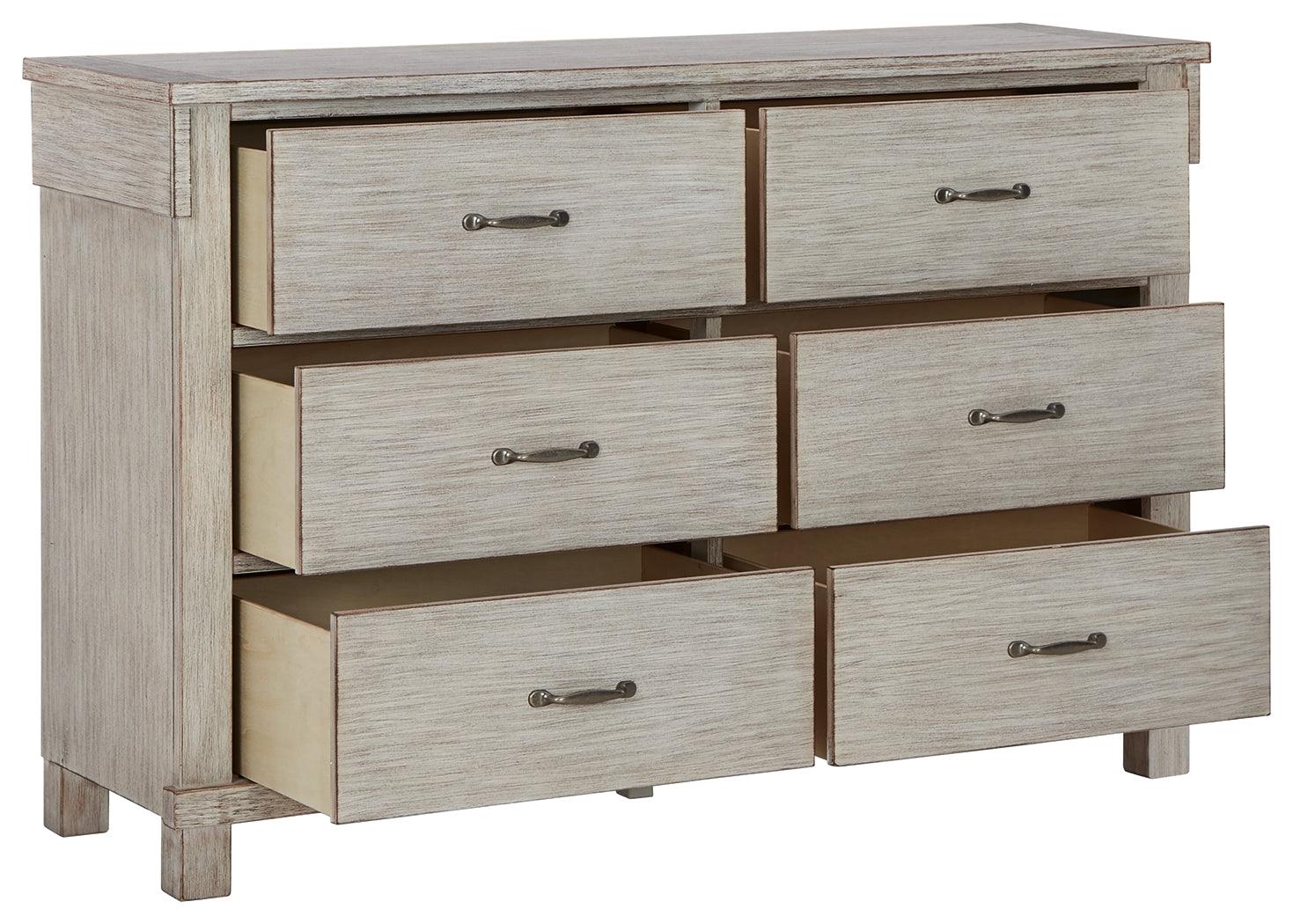 Hollentown Whitewash Dresser - Ella Furniture