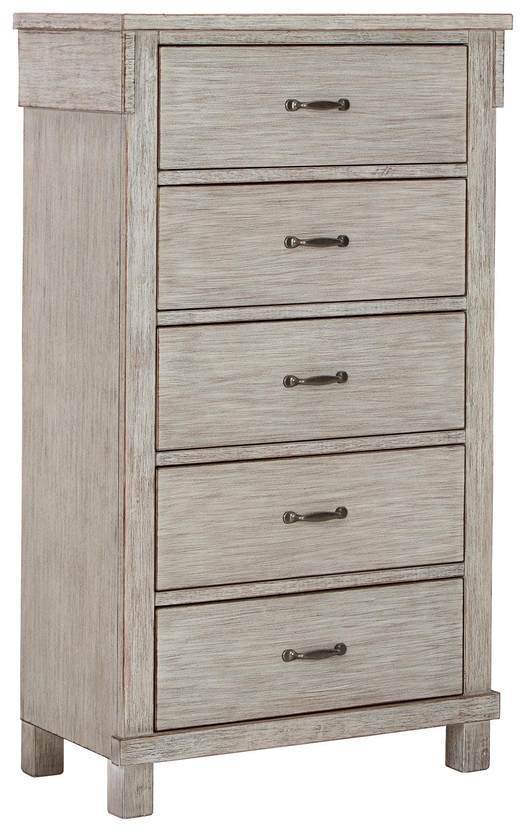 Hollentown Whitewash Chest Of Drawers - Ella Furniture