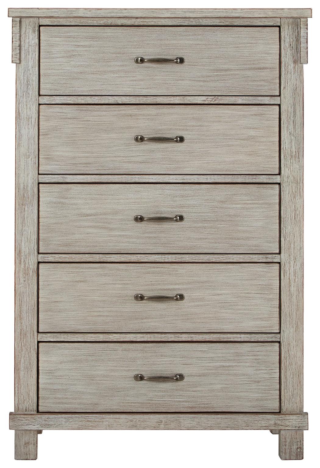 Hollentown Whitewash Chest Of Drawers - Ella Furniture