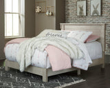 Hollentown Whitewash Full Panel Bed - Ella Furniture