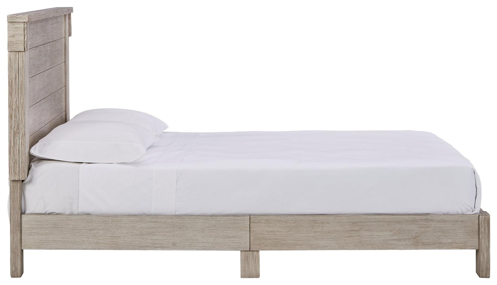 Hollentown Whitewash Full Panel Bed - Ella Furniture