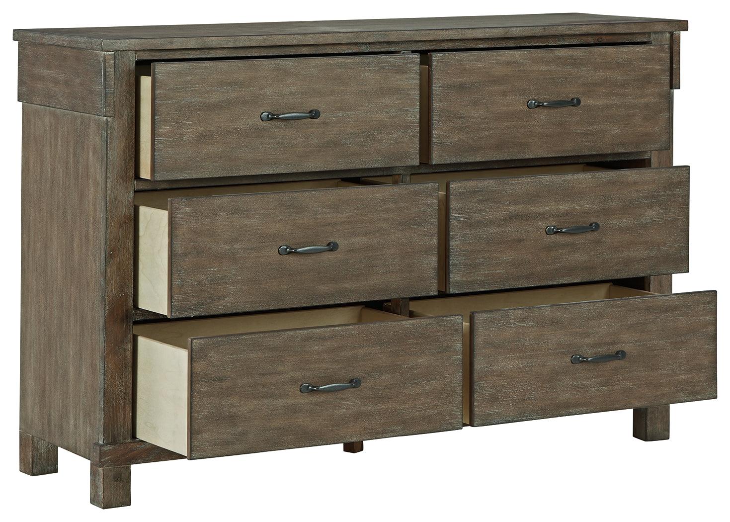 Shamryn Grayish Brown Dresser - Ella Furniture