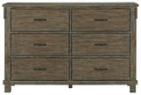 Shamryn Grayish Brown Dresser - Ella Furniture