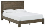 Shamryn Grayish Brown Full Panel Bed - Ella Furniture